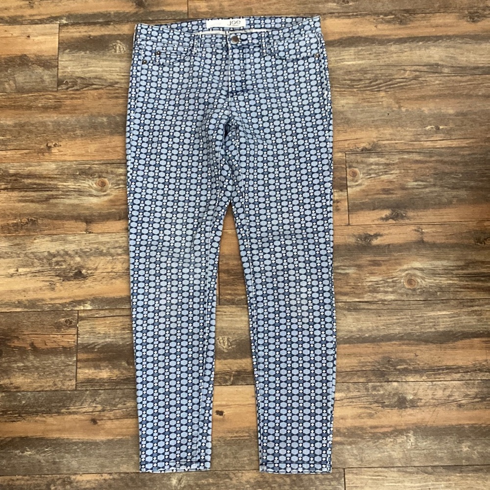 Joe Fresh geometric design jeans SZ 4